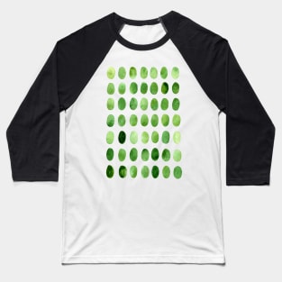 Green ovals Baseball T-Shirt